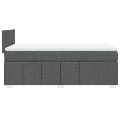Giroletto a Molle con Materasso Grigio Scuro 100x200 cm Tessuto | homemem39