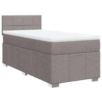 Giroletto a Molle con Materasso Tortora 100x200 cm in Tessuto | homemem39