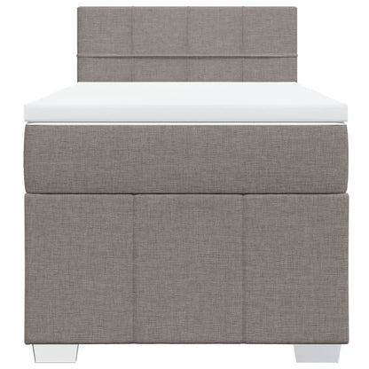 Giroletto a Molle con Materasso Tortora 100x200 cm in Tessuto | homemem39