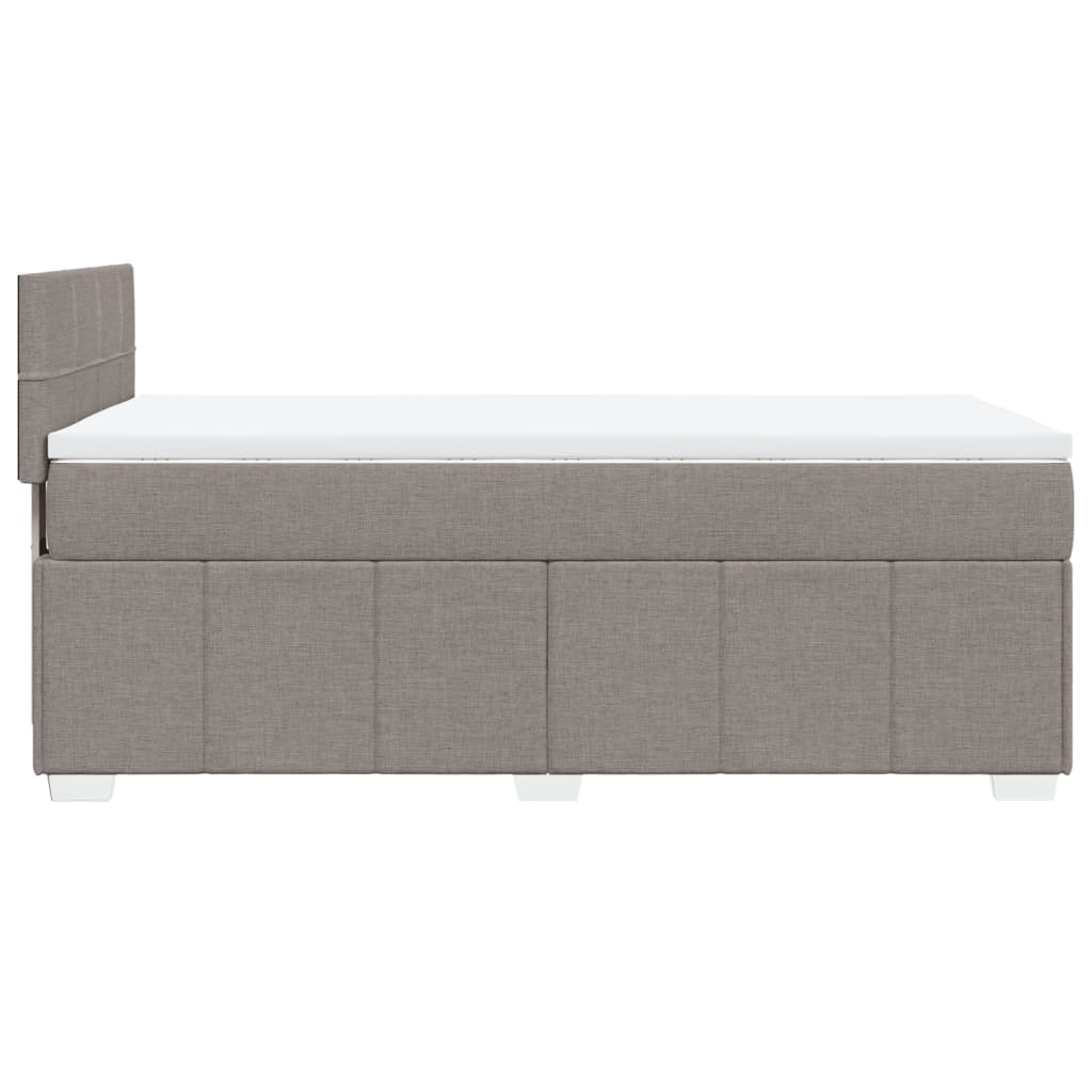 Giroletto a Molle con Materasso Tortora 100x200 cm in Tessuto | homemem39