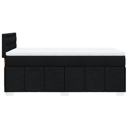 Giroletto a Molle con Materasso Nero 100x200 cm in Tessuto | homemem39