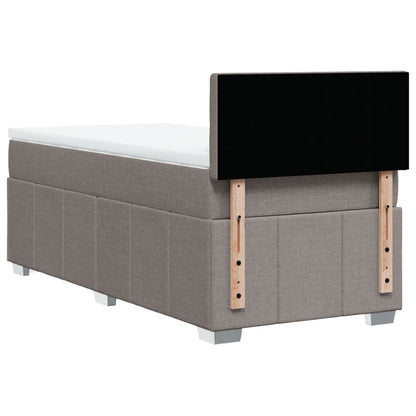 Giroletto a Molle con Materasso Tortora 100x200 cm in Tessuto | homemem39