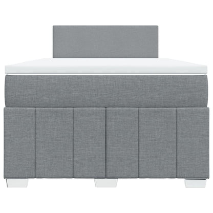 Giroletto a Molle con Materasso Grigio Chiaro 120x190cm Tessuto | homemem39