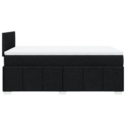 Giroletto a Molle con Materasso Nero 120x200 cm in Tessuto | homemem39
