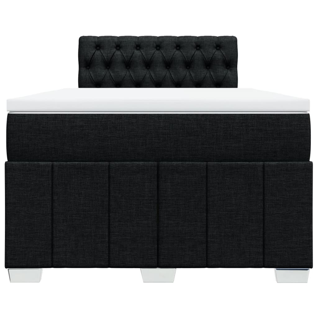 Giroletto a Molle con Materasso Nero 120x200 cm in Tessuto | homemem39