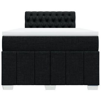 Giroletto a Molle con Materasso Nero 120x200 cm in Tessuto | homemem39