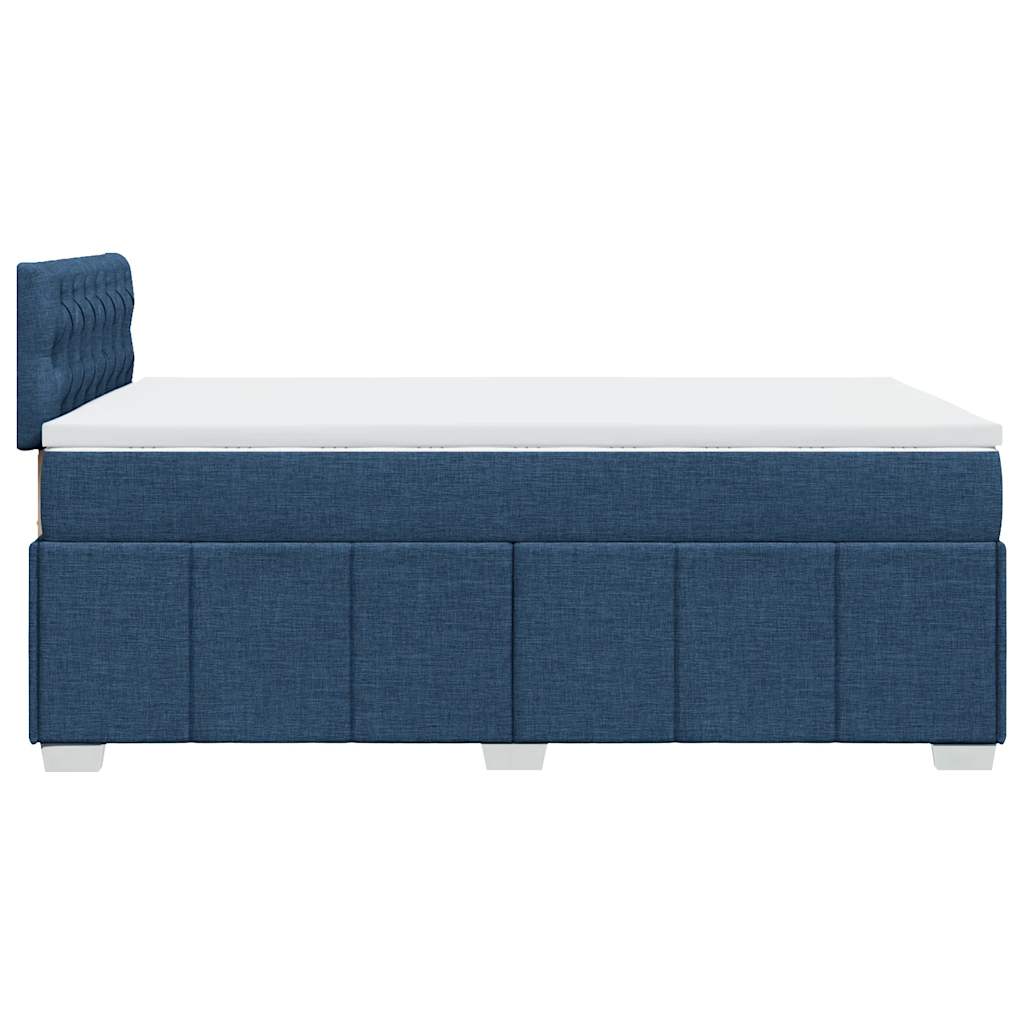 Giroletto a Molle con Materasso Blu 120x200 cm in Tessuto | homemem39