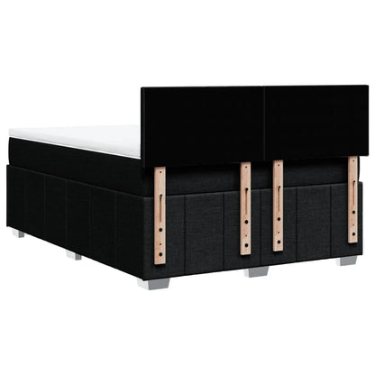 Giroletto a Molle con Materasso Nero 140x190 cm in Tessuto | homemem39
