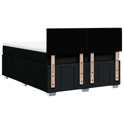 Giroletto a Molle con Materasso Nero 140x190 cm in Tessuto | homemem39