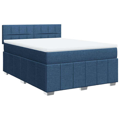 Giroletto a Molle con Materasso Blu 140x190 cm in Tessuto | homemem39