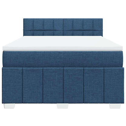 Giroletto a Molle con Materasso Blu 140x190 cm in Tessuto | homemem39