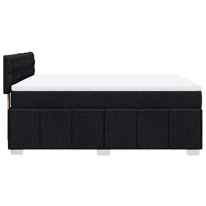 Giroletto a Molle con Materasso Nero 140x190 cm in Tessuto | homemem39