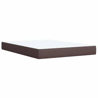 Giroletto a Molle con Materasso Marrone Scuro 140x190cm Tessuto | homemem39