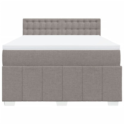 Giroletto a Molle con Materasso Tortora 140x190 cm in Tessuto | homemem39