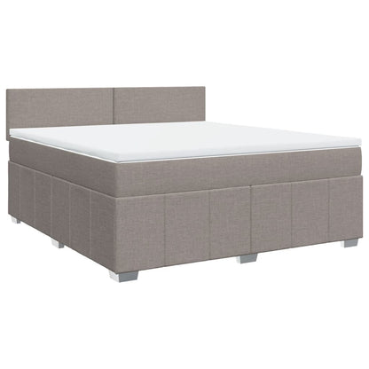 Giroletto a Molle con Materasso Tortora 180x200 cm in Tessuto | homemem39