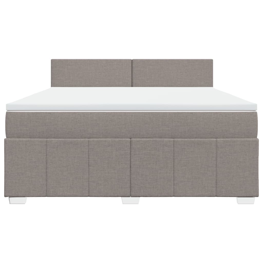 Giroletto a Molle con Materasso Tortora 180x200 cm in Tessuto | homemem39