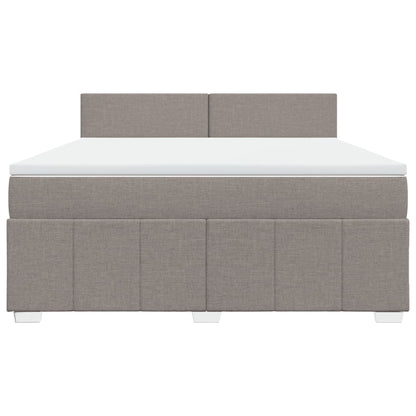 Giroletto a Molle con Materasso Tortora 180x200 cm in Tessuto | homemem39