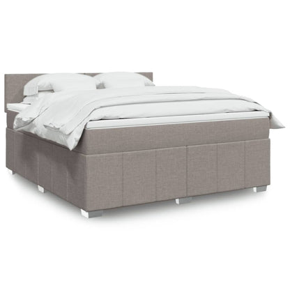 Giroletto a Molle con Materasso Tortora 180x200 cm in Tessuto | homemem39