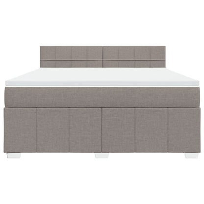 Giroletto a Molle con Materasso Tortora 180x200 cm in Tessuto | homemem39