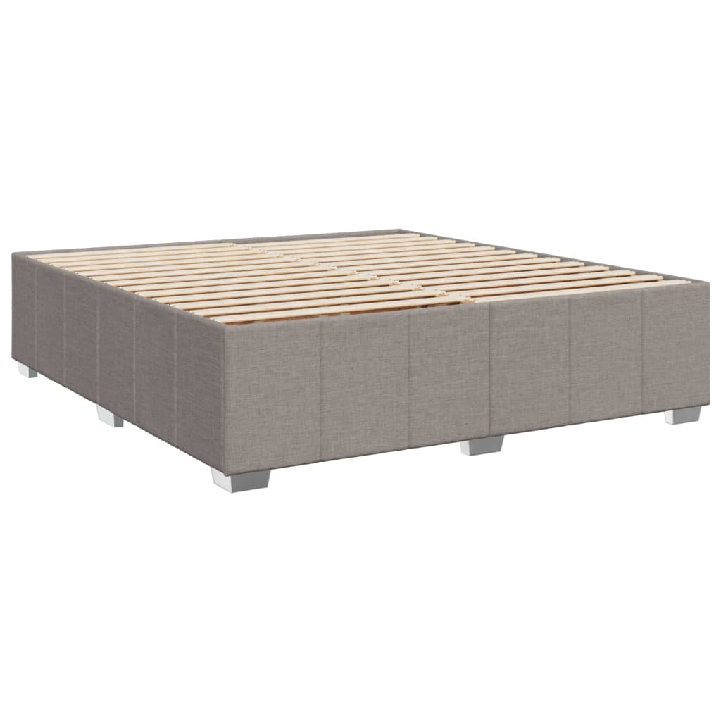 Giroletto a Molle con Materasso Tortora 180x200 cm in Tessuto | homemem39