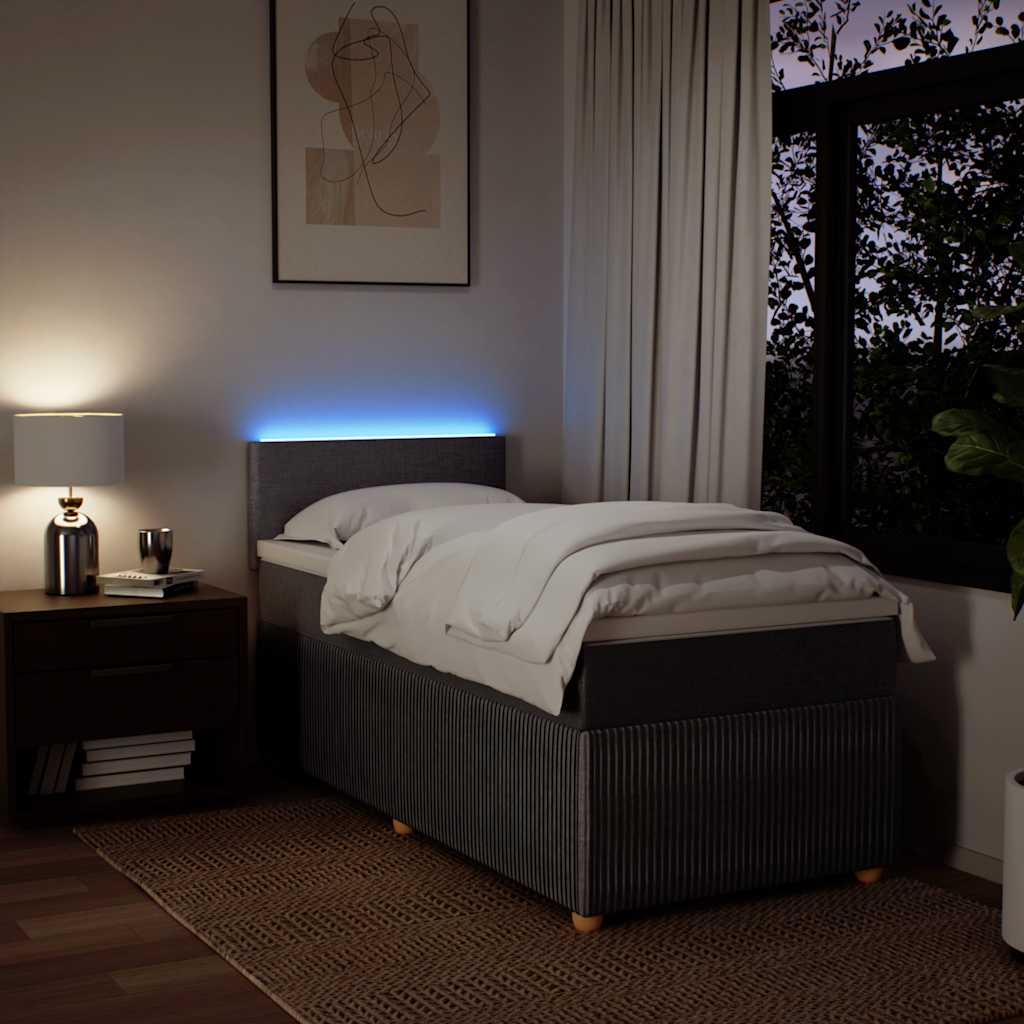 Giroletto a Molle con Materasso Tortora 80x200 cm inTessuto - homemem39