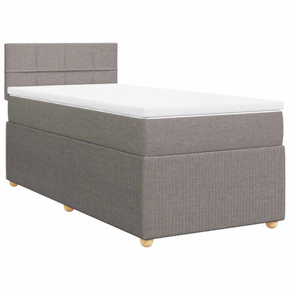 Giroletto a Molle con Materasso Tortora 90x200 cm inTessuto | homemem39