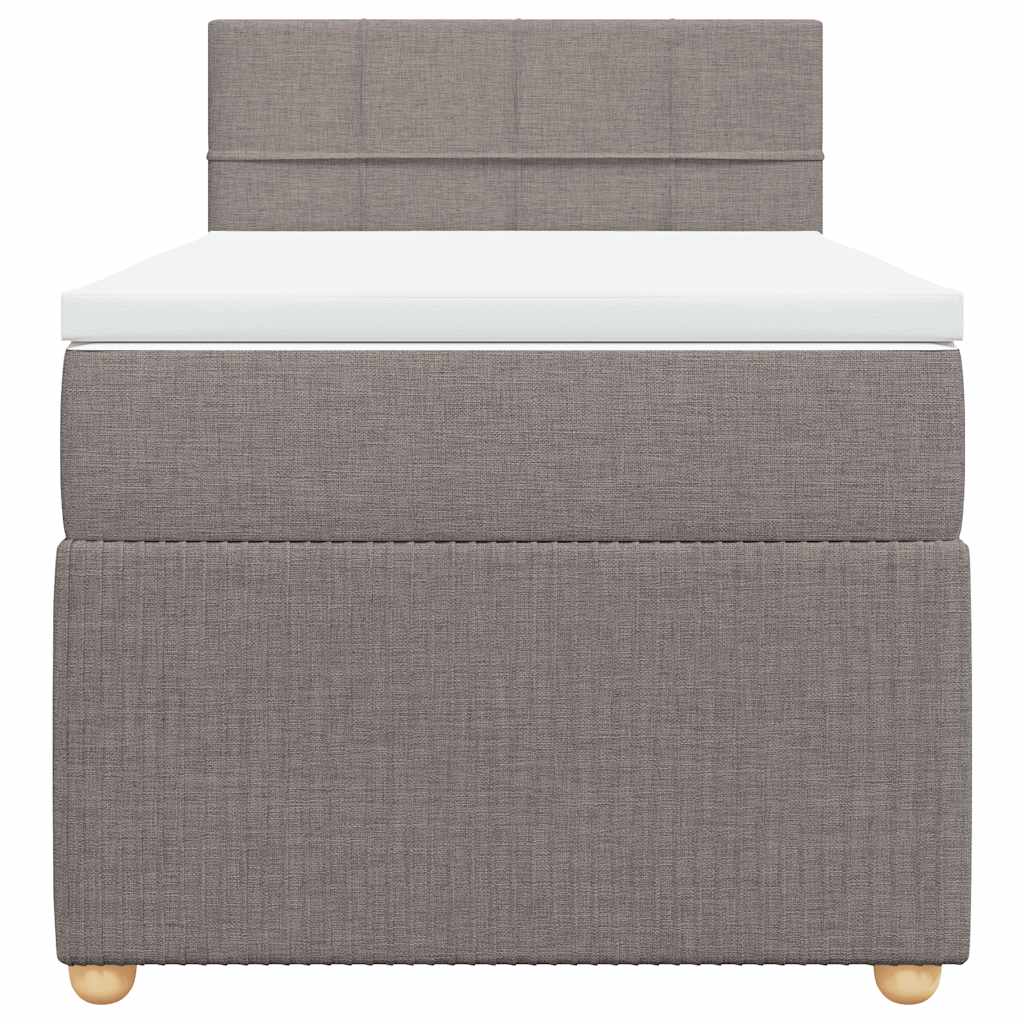 Giroletto a Molle con Materasso Tortora 90x200 cm inTessuto | homemem39
