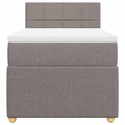 Giroletto a Molle con Materasso Tortora 90x200 cm inTessuto | homemem39