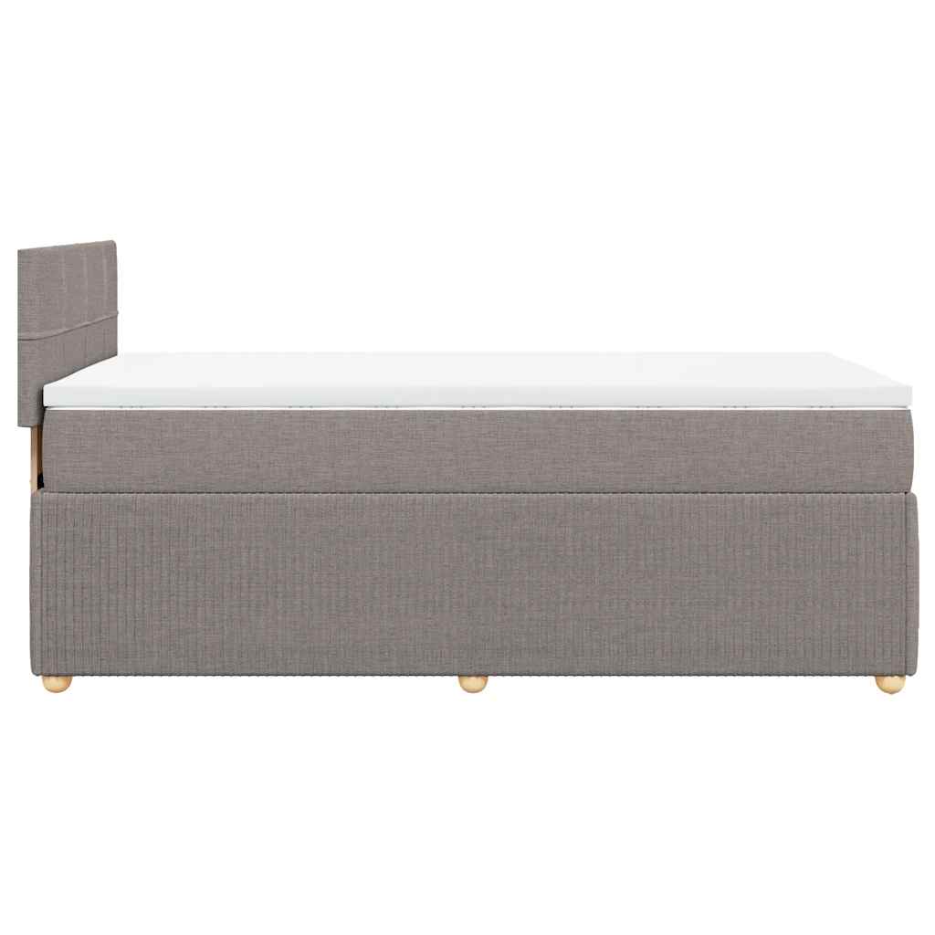Giroletto a Molle con Materasso Tortora 90x200 cm inTessuto | homemem39