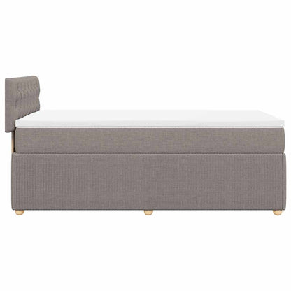 Giroletto a Molle con Materasso Tortora 90x200 cm inTessuto | homemem39