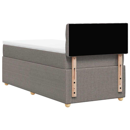 Giroletto a Molle con Materasso Tortora 90x200 cm inTessuto | homemem39