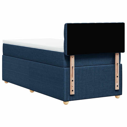 Giroletto a Molle con Materasso Blu 90x200 cm inTessuto