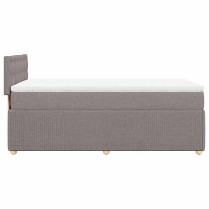 Giroletto a Molle con Materasso Tortora 90x200 cm inTessuto
