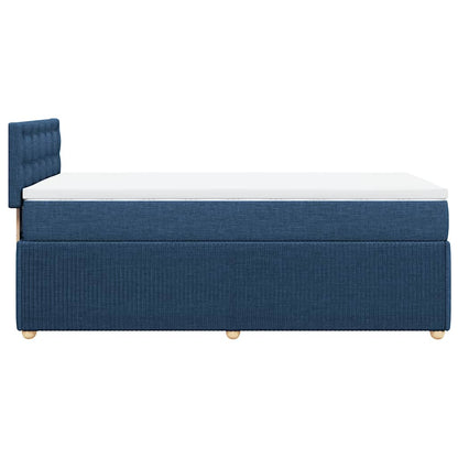 Giroletto a Molle con Materasso Blu 100x200 cm in Tessuto | homemem39