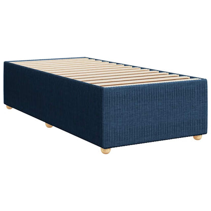 Giroletto a Molle con Materasso Blu 100x200 cm in Tessuto