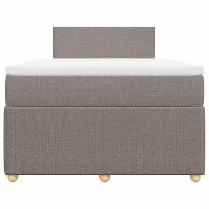 Giroletto a Molle con Materasso Tortora 120x190 cm in Tessuto