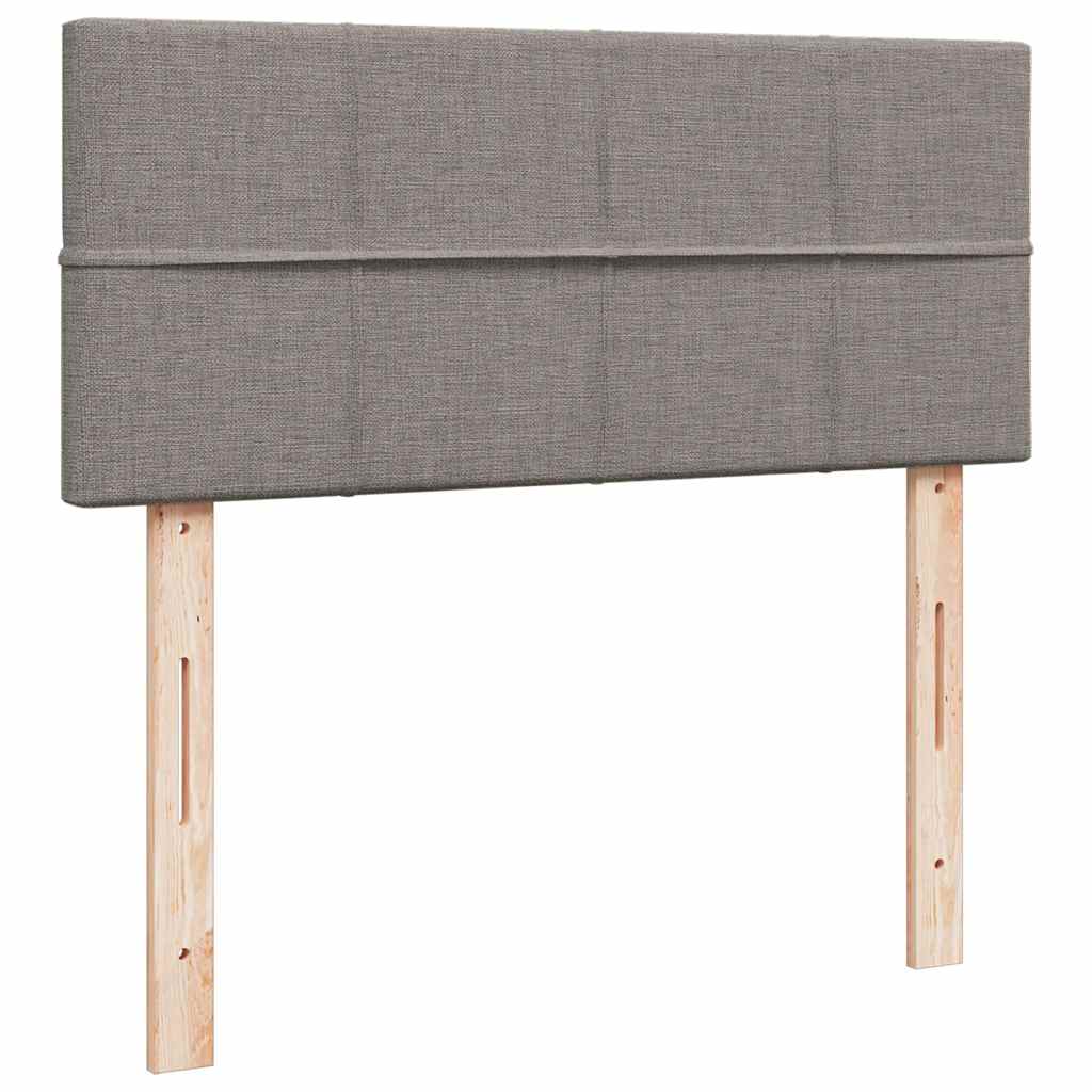 Giroletto a Molle con Materasso Tortora 120x190 cm in Tessuto