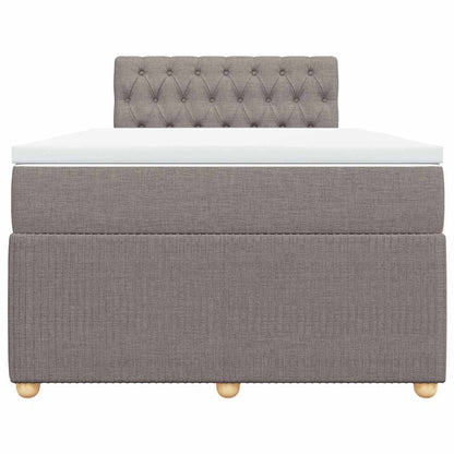 Giroletto a Molle con Materasso Tortora 120x190 cm in Tessuto