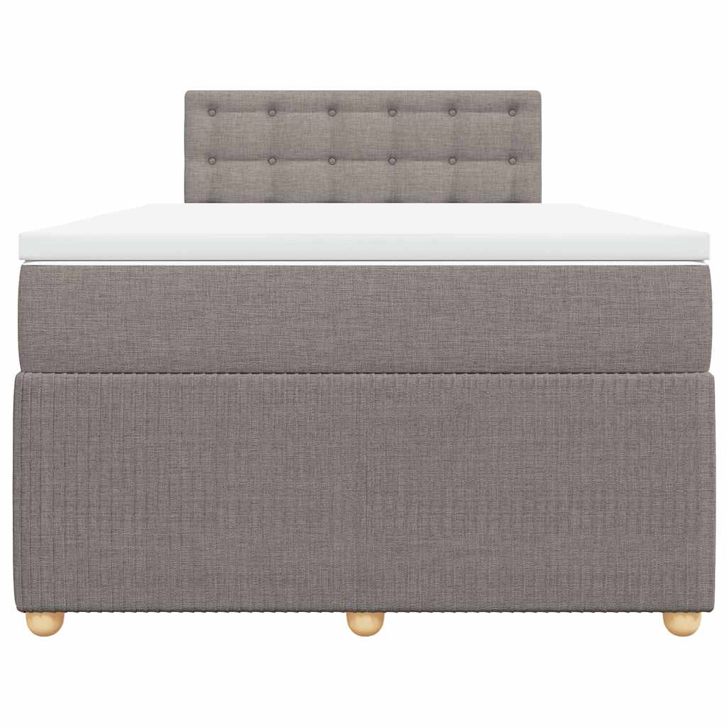 Giroletto a Molle con Materasso Tortora 120x190 cm in Tessuto | homemem39