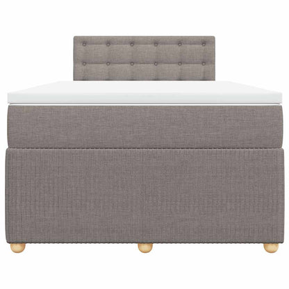 Giroletto a Molle con Materasso Tortora 120x190 cm in Tessuto | homemem39