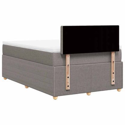 Giroletto a Molle con Materasso Tortora 120x190 cm in Tessuto | homemem39