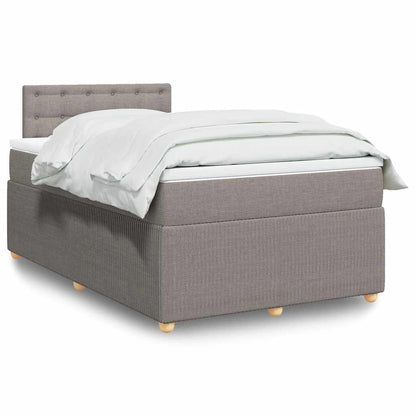 Giroletto a Molle con Materasso Tortora 120x190 cm in Tessuto | homemem39