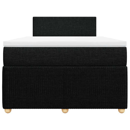 Giroletto a Molle con Materasso Nero 120x200 cm in Tessuto | homemem39