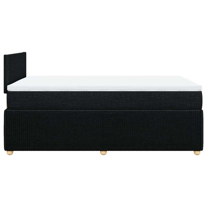 Giroletto a Molle con Materasso Nero 120x200 cm in Tessuto | homemem39