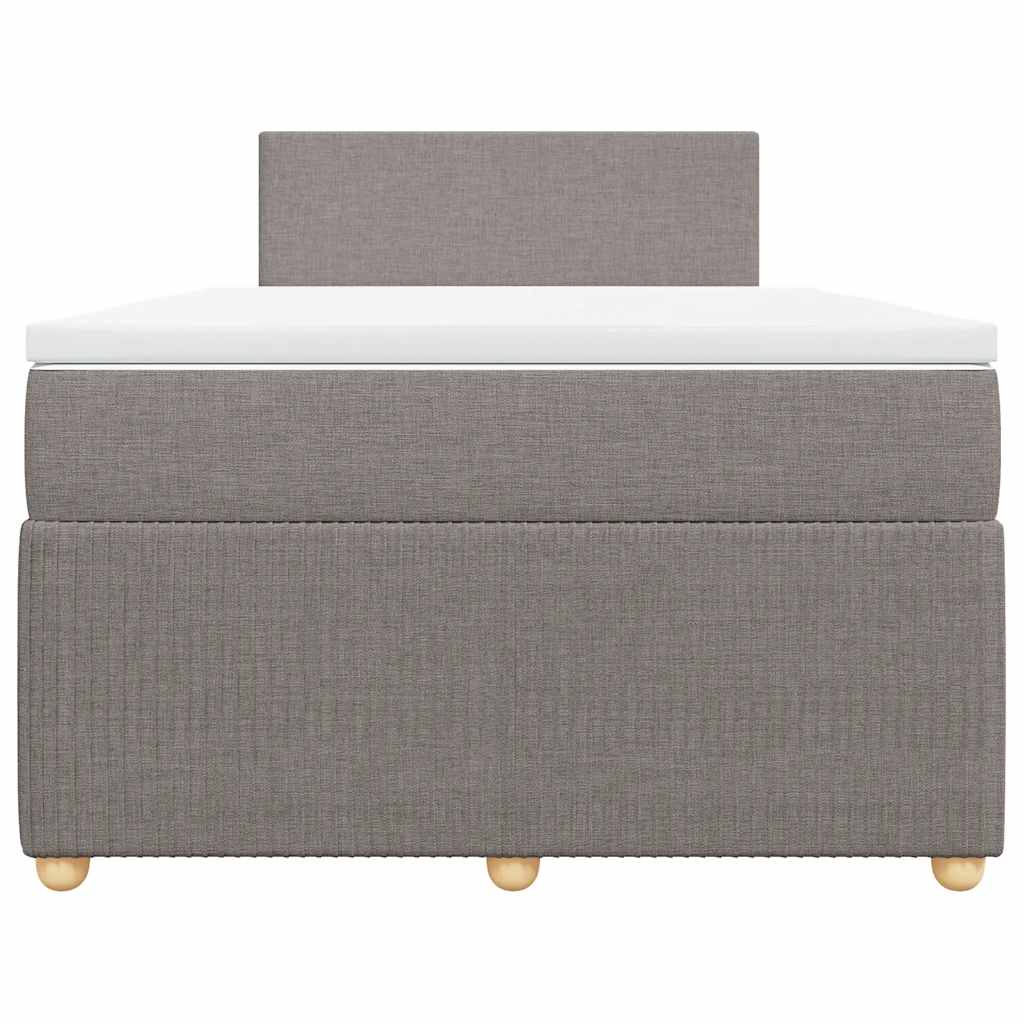 Giroletto a Molle con Materasso Tortora 120x200 cm in Tessuto | homemem39