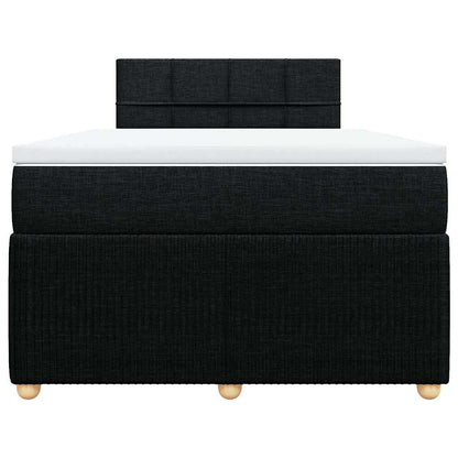 Giroletto a Molle con Materasso Nero 120x200 cm in Tessuto | homemem39