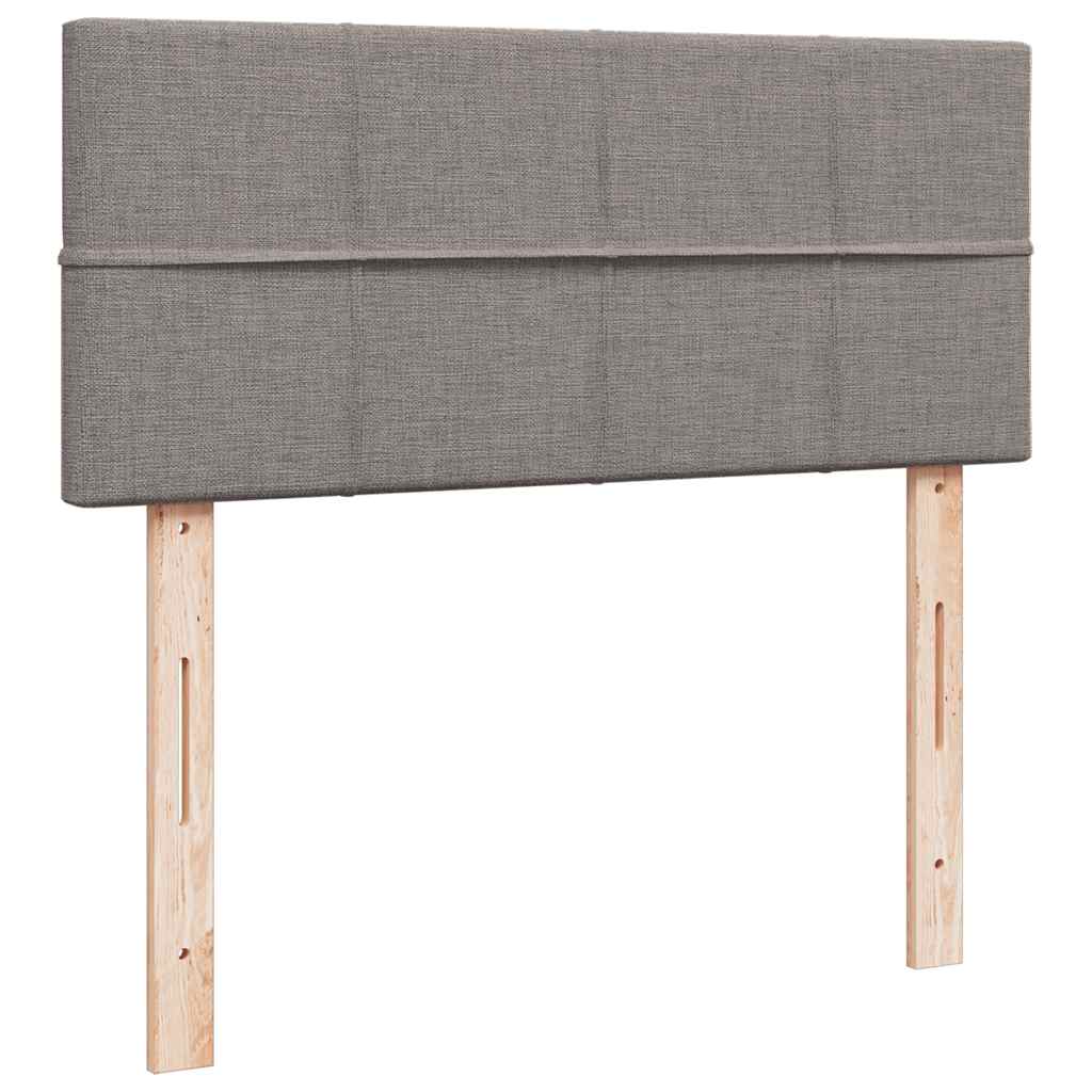 Giroletto a Molle con Materasso Tortora 120x200 cm in Tessuto