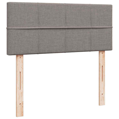 Giroletto a Molle con Materasso Tortora 120x200 cm in Tessuto