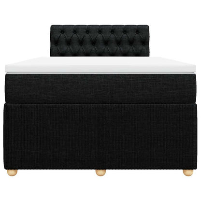 Giroletto a Molle con Materasso Nero 120x200 cm in Tessuto | homemem39
