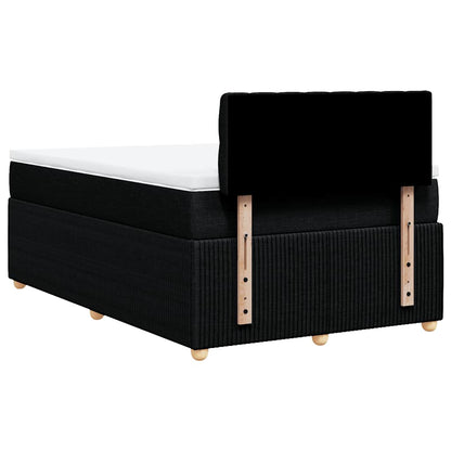 Giroletto a Molle con Materasso Nero 120x200 cm in Tessuto | homemem39